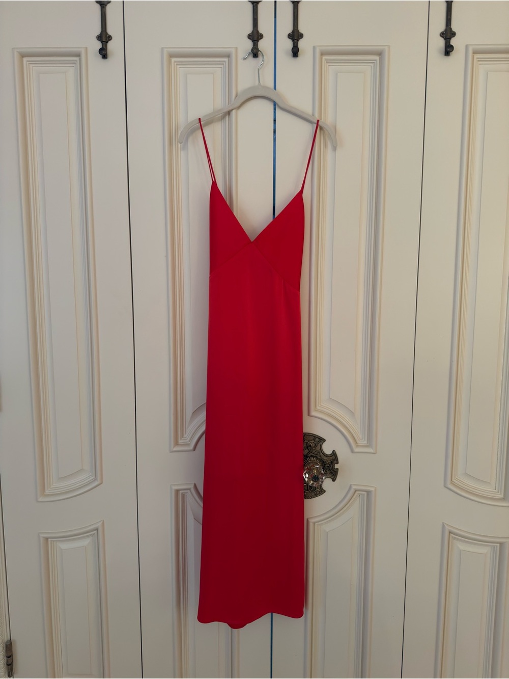 Alice + Olivia Red Maxi Slip Dress